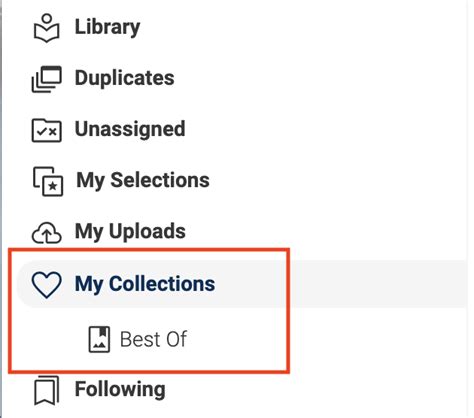 My Collections – Help Center - English