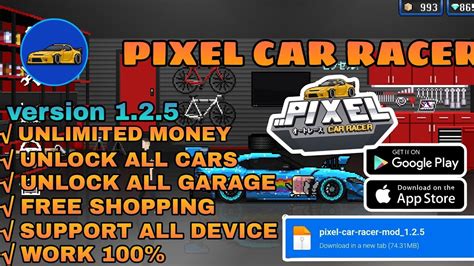 DOWNLOAD Pixel Car Racer Mod Apk Terbaru 2024 Unlimited Money & Diamond ...