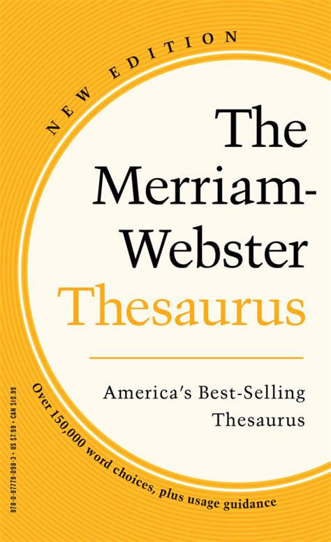 The Merriam-Webster Thesaurus, New Edition – Merriam-Webster Shop