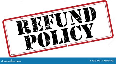 Refund Policy Rubber Stamp Cartoon Vector | CartoonDealer.com #87549725