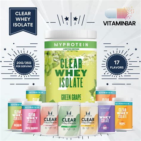 Myprotein Clear Whey Isolate Powder No Milky Taste Fruity Protein for ...