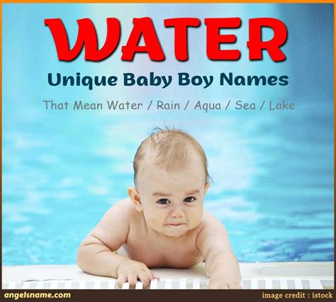 Top 250 Baby Boy Names That Mean Water | Angelsname.com