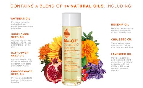 Bio-Oil Natural Skincare Oil Serum, Face and Body Moisturizer with Chamomile, Rosehip, and Lavender Oil, for Scars, Stretch Marks, Sensitive Skin, All Skin Types, 2 Oz