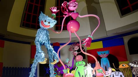 Playing as Huggy Wuggy Fight Mommy Long Legs in Poppy Playtime + Garten ...