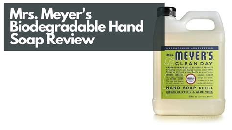 Mrs. Meyer's Hand Soap, Biodegradable Formula, Lemon Verbena, Review ...