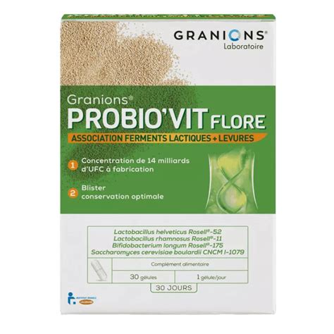 Granions ProBio'Vit Flore en vente en pharmacie