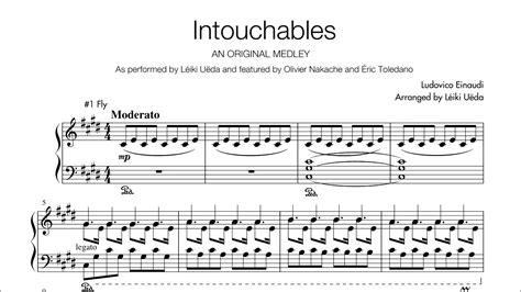 Intouchables Medley - Piano Solo Sheets - arr. Léiki Uëda - Ludovico ...