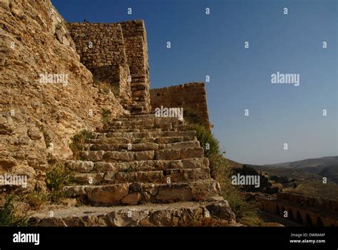 Le Château de Kérak. Citadelle construite par les croisés, en Jordanie ...