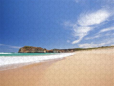 Sandy Beach Near The Great Ocean Road Jigsaw Puzzle by Matteo Colombo ...