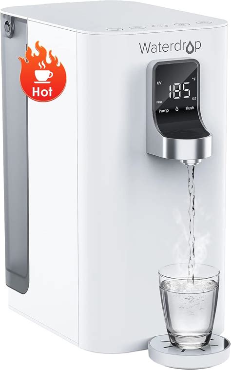 【Instant Hot】 Waterdrop K19-H Countertop Reverse Osmosis System, Reverse Osmosis Water Filter Countertop, 3:1 Pure to Drain, 4 Temperature Options Water Dispenser, No Installation