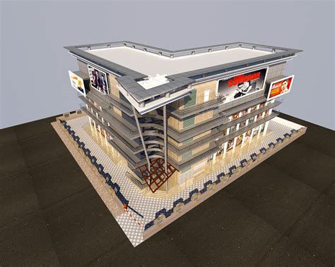 Mall Building for Visualizations 3D model | CGTrader