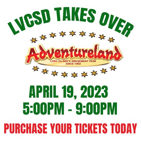 Get Your Adventureland Tickets! | Locust Valley Central School District