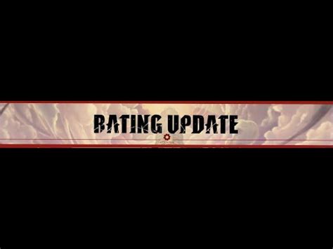 Rating Update - YouTube