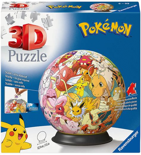 Ravensburger Jigsaw Puzzle - 3D - 72 Bricks - Pokémon | KW US