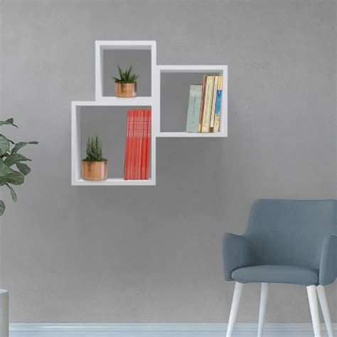 Homemania Mensola a Muro Kutugen 65x20x60 cm Bianca | Leroy Merlin