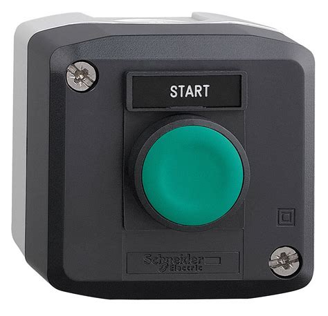 SCHNEIDER ELECTRIC Push Button Control Station: Momentary, 1NO, Start ...