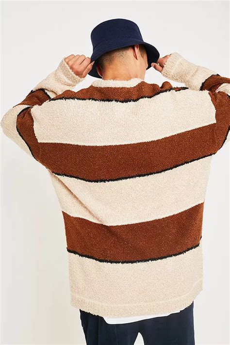 Loom Boucle Stripe Ginger Jumper | Urban Outfitters UK