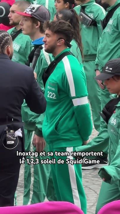 Inoxtag et sa team remportent le 1,2,3 soleil de Squid Game 🔥 #inoxtag ...