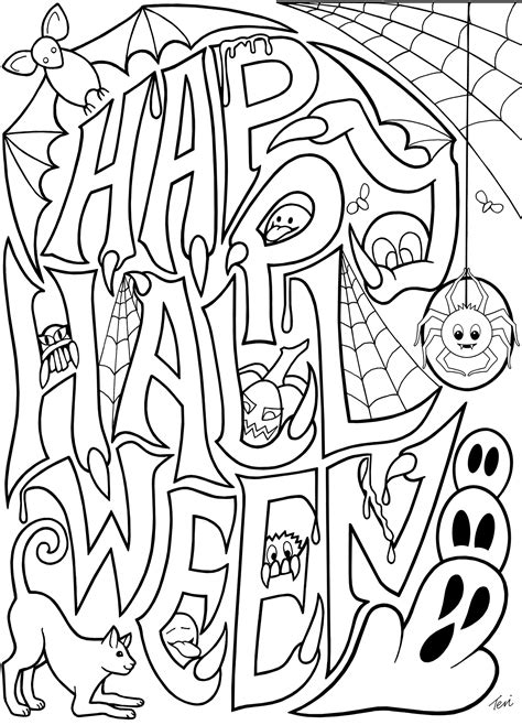 Halloween Printables Coloring Pages