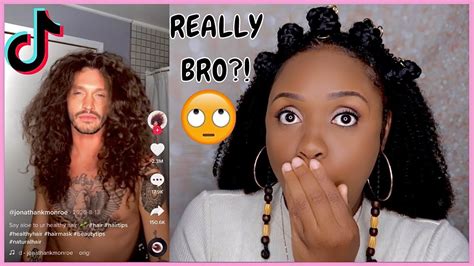 REACTING TO NATURAL HAIR TIK TOK VIDEOS ... SERIOUSLY BRO?! 😳🤬 - YouTube