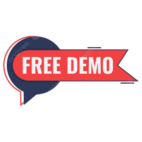Free Demo Button Design Vector, Free Demo Icon, Free Demo Image, Free ...