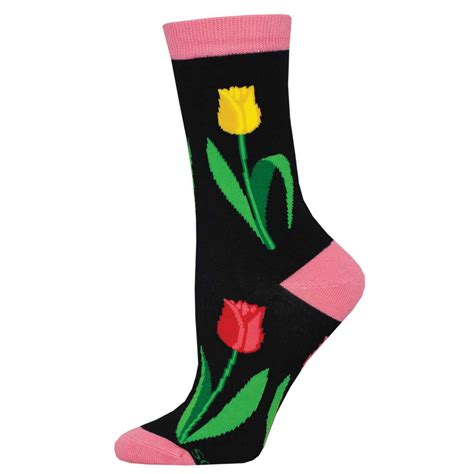 Women's Cute Bamboo Socks | Tulip Design | Socksmith Canada – Socksmith ...