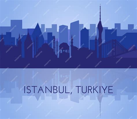Silhouettes de l'illustration vectorielle d'Istanbul Monuments d ...