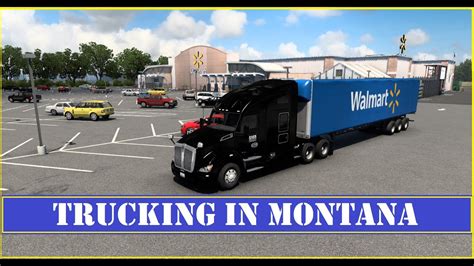 ATS / Trucking In Montana / Miles City to Lewistown MT. / Kenworth T680 ...