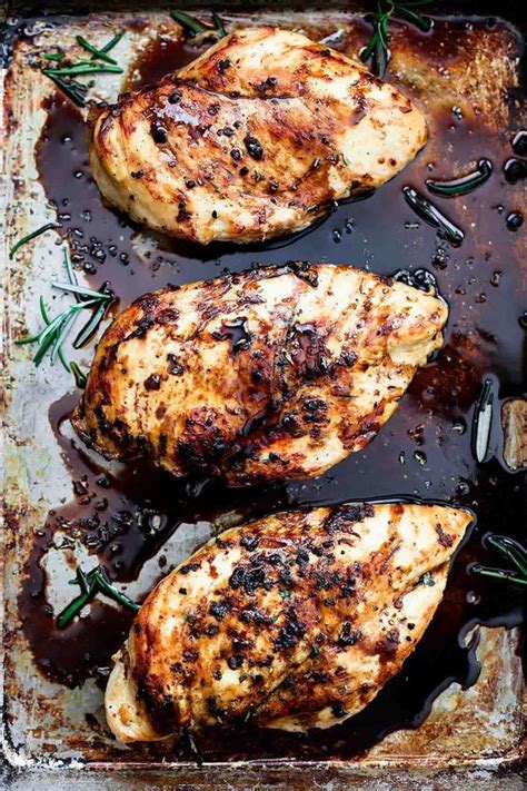 Balsamic glazed chicken breasts – Artofit