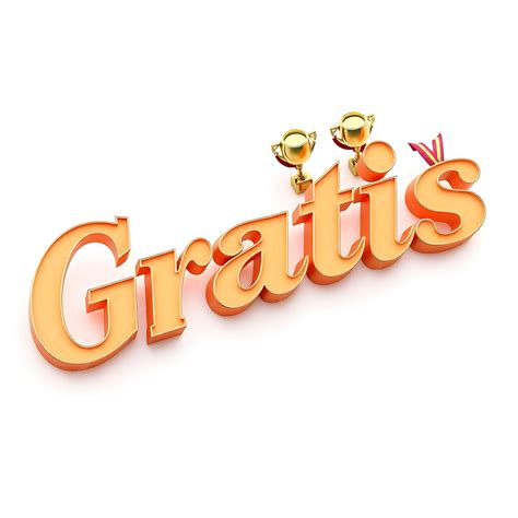 Gratifying 3D Text Gratis Rewards With Pleasure Rich Warm Toned Letters ...