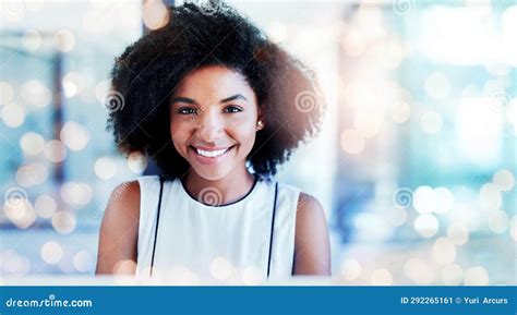Mockup, Office and Portrait of Business Woman for Professional Mindset ...