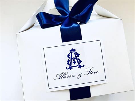 Custom Hotel Gable Box Stickers Monogrammed Wedding Guest - Etsy ...