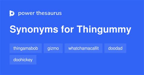 THINGUMMY Synonyms: 137 Similar Words & Phrases