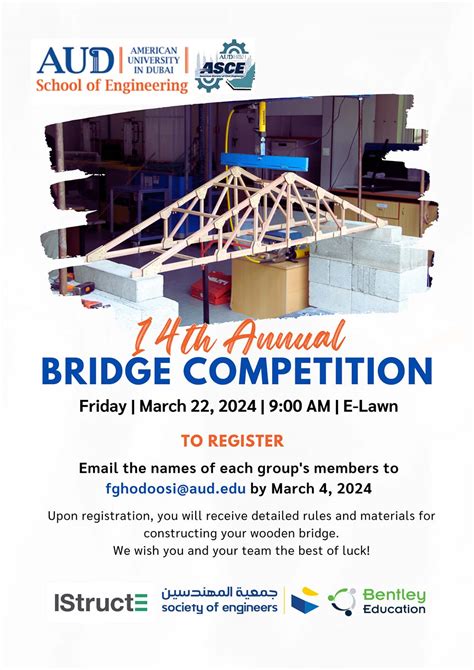 14th Annual Bridge Competition | American University in Dubai (AUD)