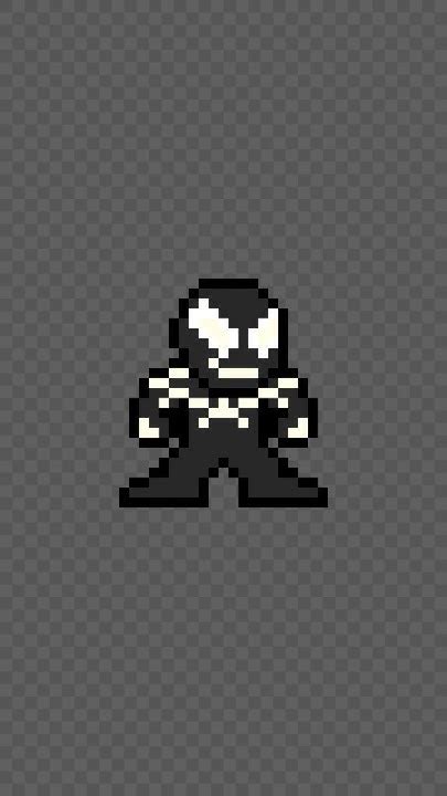 Pixel Perfect! Venom 8-Bit Tutorial #venom #shorts - YouTube