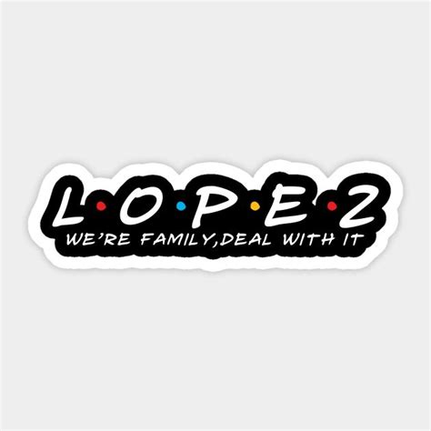 Lopez Family Name Sticker