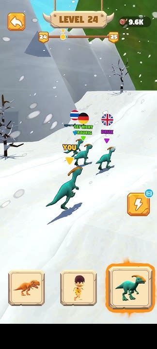 Dinosaur Shifting Run Level 024 Funny Race Gameplay Walkthrough # ...