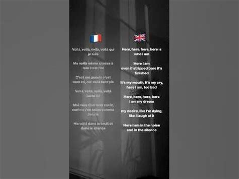 Voilà (French/English lyrics) - YouTube