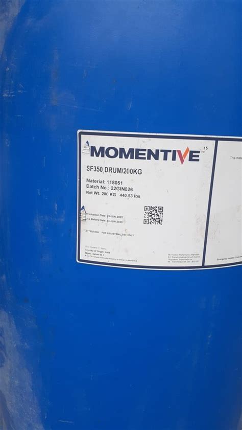 Momentive Silicone oil 350 cst, Packaging Size: 200 kgs barrel packing ...
