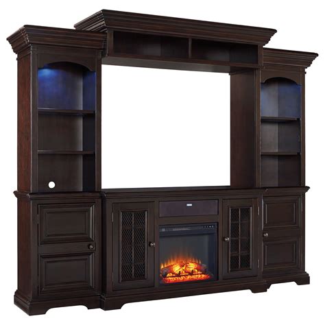 Ashley Signature Design Willenburg 4-Piece Entertainment Center w ...