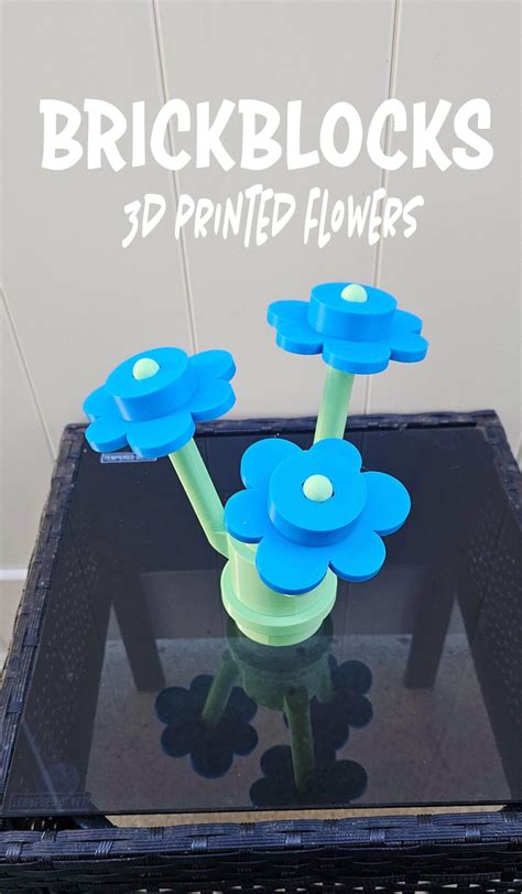 Brick Block 3d Printed Flowers - Etsy