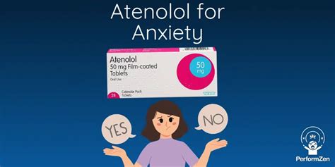Atenolol for Anxiety - Tenormin Beta Blocker for Anxiety?