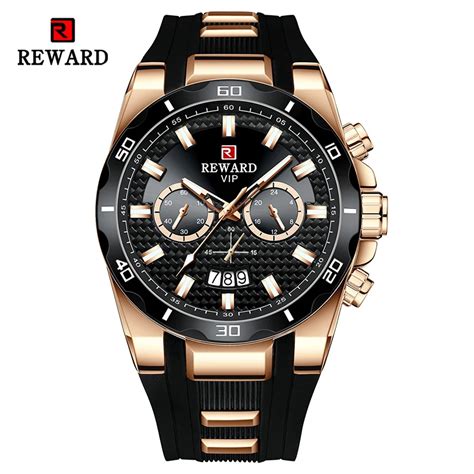 REWARD-homem-rel-gios-de-pulso-neg-cios-moda-esporte-silicone-pulseira ...