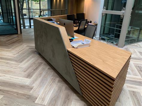K2 Space Reception Desk - South London - Living Concrete | Office ...