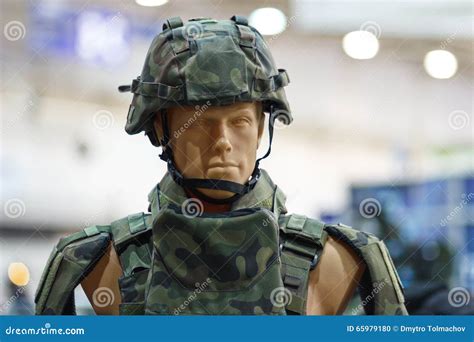 Mannequin in an Army Helmet Stock Photo - Image of defense, battle ...