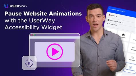 Pause Website Animations with the UserWay Accessibility Widget - YouTube