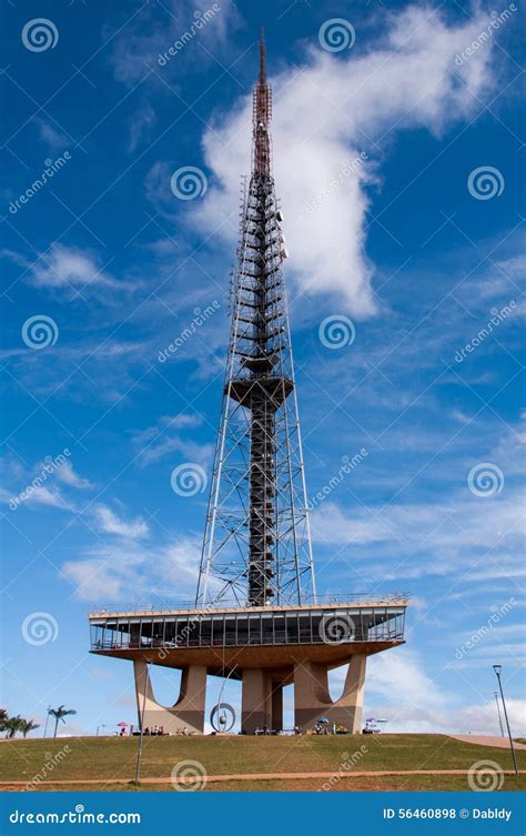 Brasilia TV Tower editorial stock photo. Image of lucio - 56460898