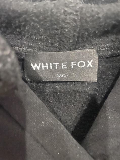 Black white fox hoodie - Depop