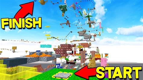 WORLD'S LARGEST MINECRAFT PARKOUR MAP!