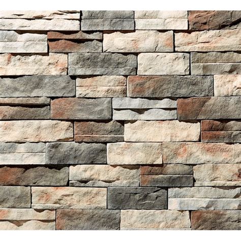 ClipStone Ledgestone Flats 5-sq ft Willow Peak Manufactured Stone ...